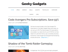 Tablet Screenshot of geeky-gadgets.com